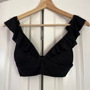 Aerie Triangle Ruffle Bikini Top
